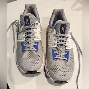 On Running‎ Men's Gray and Blue Sneakers